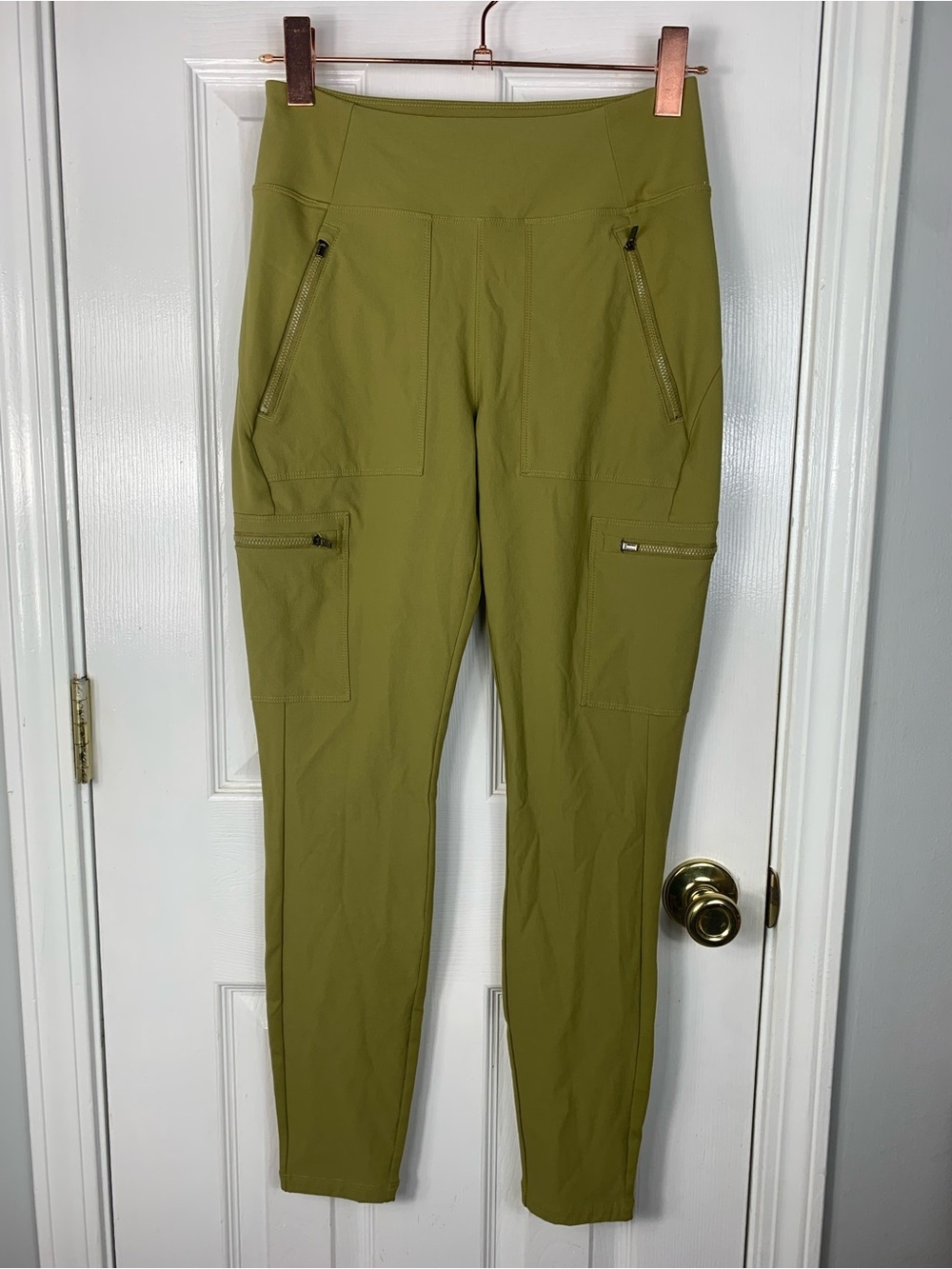 Athleta Olive Green High-Rise Utility Pants Size 4
